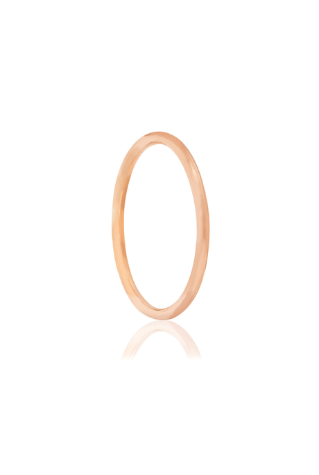 Linda Tahija Plain Polished Ring-Rose