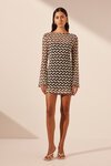 Shona Joy NOOR LONG SLEEVE Mini Dress