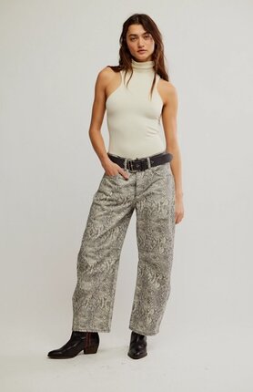 Free People GOOD LUCK BARREL Jean-pants-Diahann Boutique