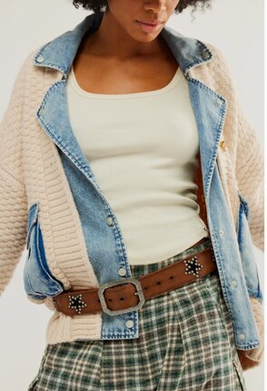 Free People STARCROSSED STUDDED Belt-accessories-Diahann Boutique