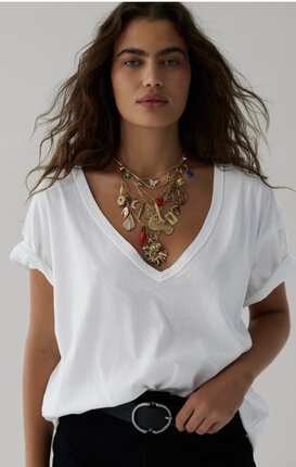 Free People NINA V Tee-tops-Diahann Boutique