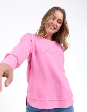 Foxwood SIMPLIFIED METALLIC Crew-tops-Diahann Boutique