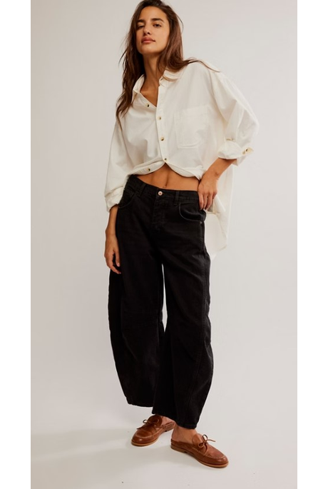 Free People GOOD LUCK BARREL Jean
