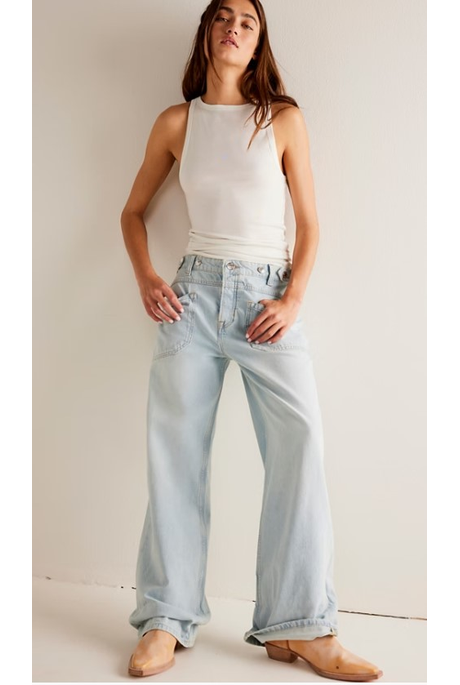 Free People PALMER CUFFED Jean