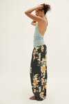 Free People DAYS END PRINTED LINEN Pants