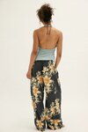 Free People DAYS END PRINTED LINEN Pants