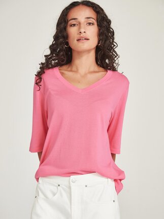 Sills VERA V KNIT Tee-tops-Diahann Boutique