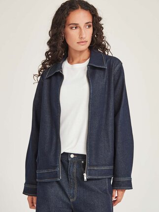 Sills GERMAINE DENIM Jacket-jackets-and-coats-Diahann Boutique
