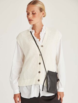 Caroline Sills SANDON KNIT Vest-tops-Diahann Boutique