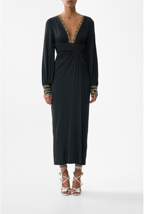 Camilla WAISTED DRAPED JERSEY Dress