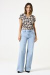 Garcia LADIES V NECK PRINT Tee