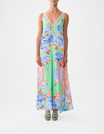 Camilla V NECK FLARED Jumpsuit-dresses-Diahann Boutique