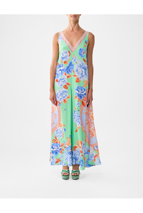 Camilla V NECK FLARED Jumpsuit