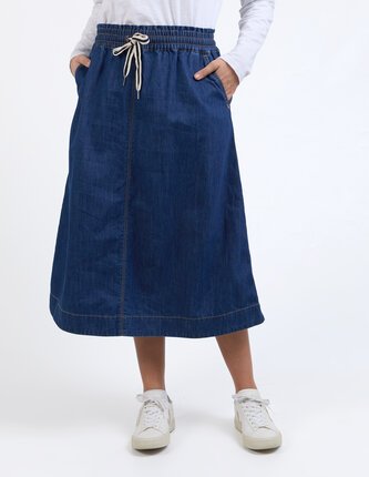 Elm GRETA DENIM Skirt-skirts-Diahann Boutique