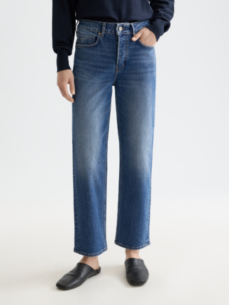 Scotch and Soda SKY High Rise Straight Fit Jean-jeans-Diahann Boutique