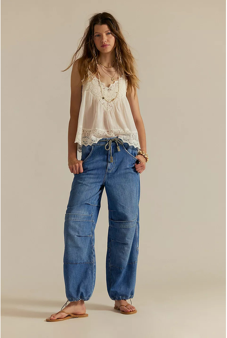 Free People LOGAN CINCHEG CARGO Jean