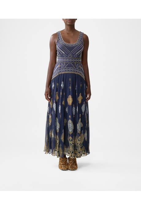 Camilla JERSEY TANK DRESS w CONTRAST Skirt