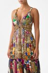 Camilla BEAD STRAP GATHERED PANEL Dress
