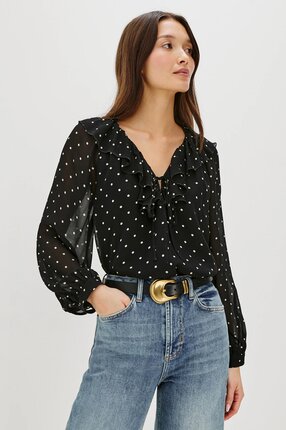 Rails HONORA POLKA DOT Shirt-tops-Diahann Boutique