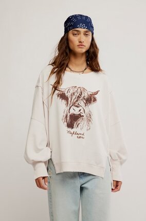 Free People HIGHLAND COW Jumper-jumpers-Diahann Boutique