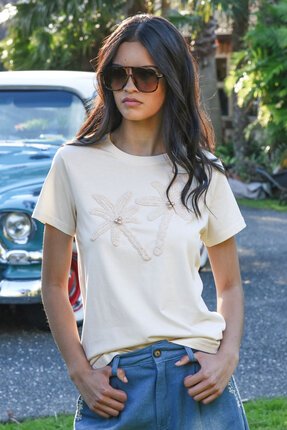 Coop CALM YOUR PALM T-Shirt-tops-Diahann Boutique