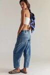 Free People MOXIE PULL-ON BARREl lJeans