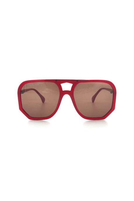 Age Eyewear WAGER Burgundy w Brown Lens