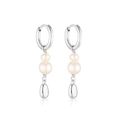 Linda Tahija BROOK PEARL HUGGIE Earring-accessories-Diahann Boutique