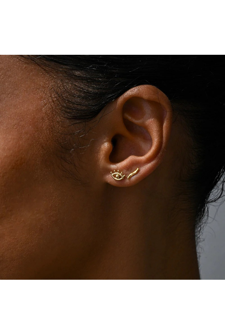 Linda Tahija EVIL EYE STUD Earrings
