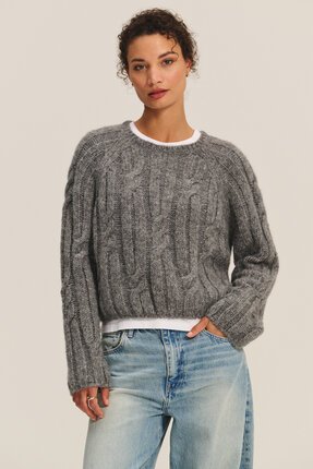 Velvet MARINA CABLE Jumper-jumpers-Diahann Boutique