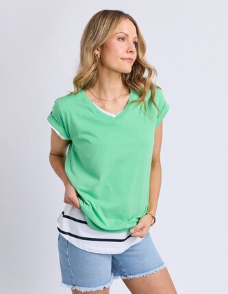 Foxwood MANLY VEE Tee-tops-Diahann Boutique