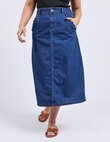 Elm SCALLOP EDGE DENIM Skirt