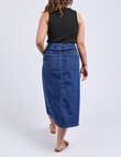 Elm SCALLOP EDGE DENIM Skirt