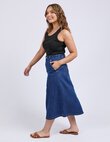 Elm SCALLOP EDGE DENIM Skirt