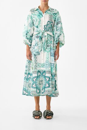 Camilla Balearic bebé TIE FRONT SHIRT Dress-dresses-Diahann Boutique
