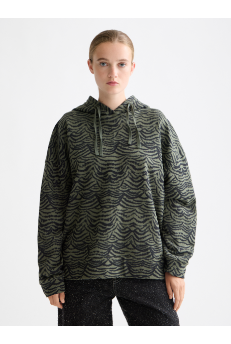 Scotch and Soda FEATHER IKAT PRINTED Hoodie