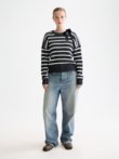 Scotch and Soda STRIPE TIE NECK Pullover
