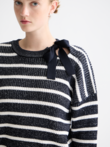 Scotch and Soda STRIPE TIE NECK Pullover