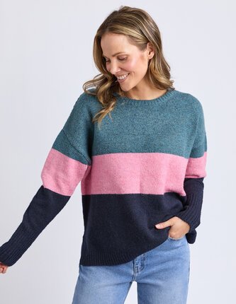 Elm CORY STRIPE Knit-jumpers-Diahann Boutique