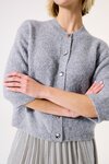 Garcia GREY RIBBED Cardigan