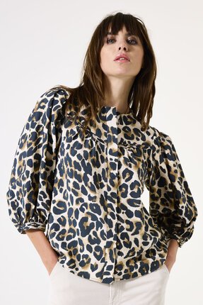 Garcia LEOPARD PRINT Shirt-tops-Diahann Boutique