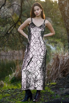 Coop SNAKE IT 'TIL YOU MAKE IT Dress-dresses-Diahann Boutique