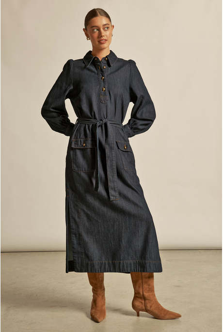 Zoe Kratzmann ECHELON Dress-Dark Denim