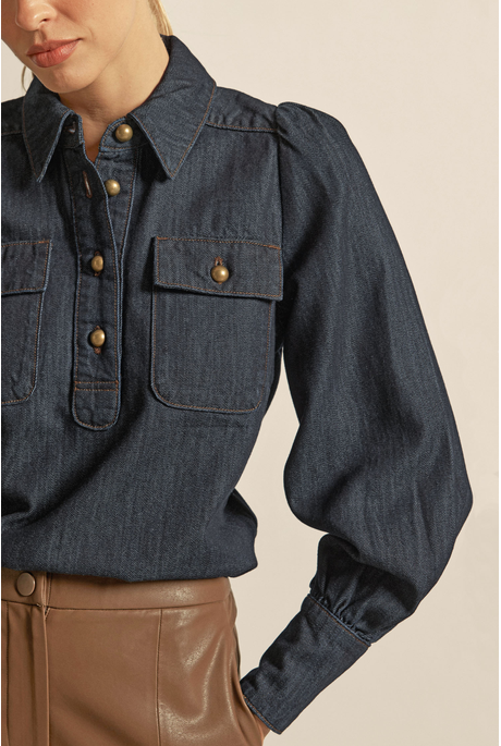 Zoe Kratzmann RESONATE Top-Dark Denim