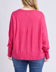 Elm SUNNY LONG SLEEVE KNIT Top