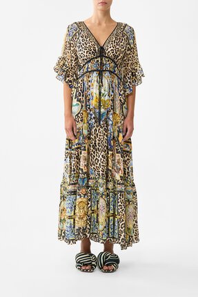 Camilla RUFFLE SLEEVE LONG Dress-dresses-Diahann Boutique