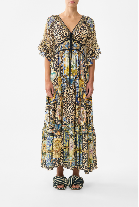 Camilla RUFFLE SLEEVE LONG Dress