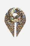 Camilla LARGE CRYSTALLED SILK SQUARE Scarf