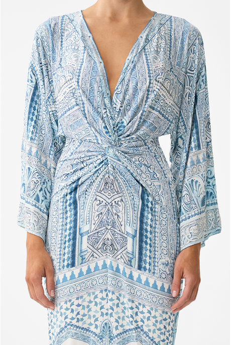 Camilla LONG SPLIT FRONT TWIST Dress