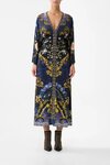 Camilla WIDE SLEEVE GATGERED Midi Dress